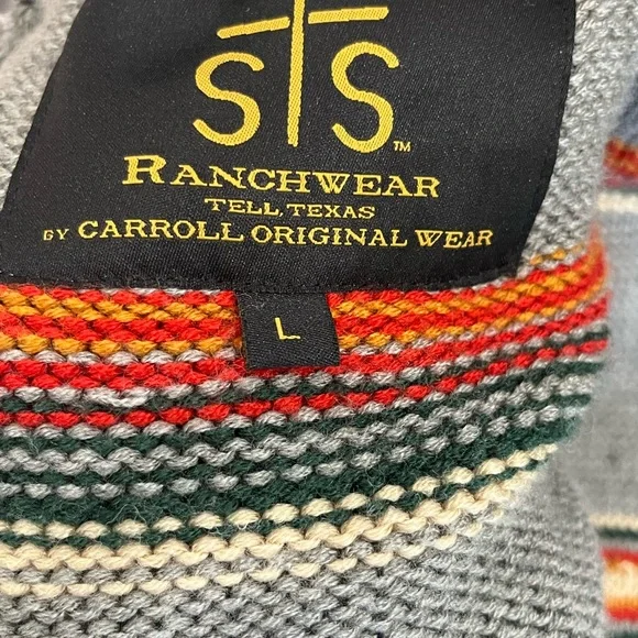 STS Ranchwear Tularosa Sweater Cardigan Grey - Picture 12 of 12